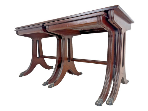 Vintage mahogany nesting - vintage,