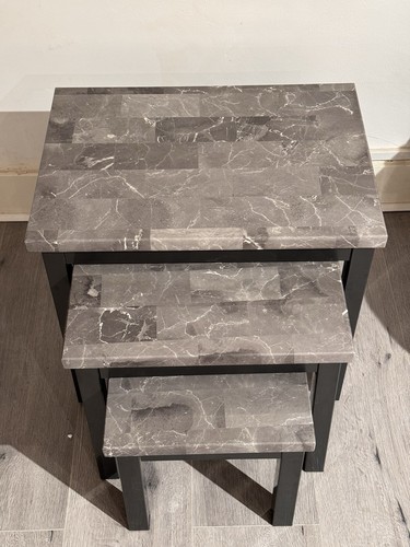 Nest table grey marble - of,