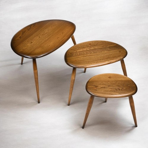 Ercol pebble nest tables - pebble,