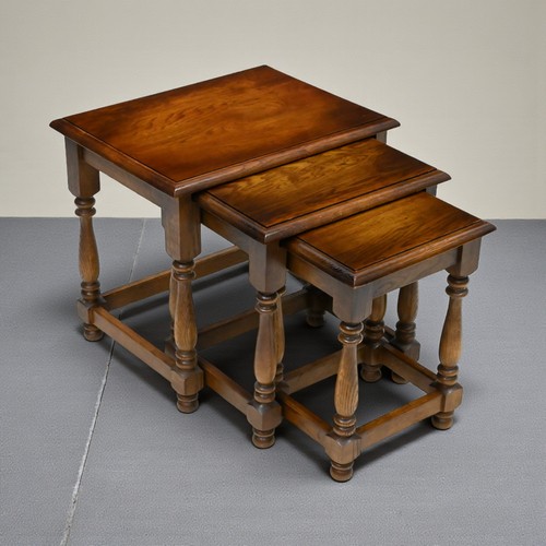 Vintage nest tables oak - vintage,