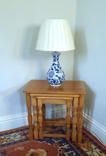 Modern vintage light oak nest - modern,
