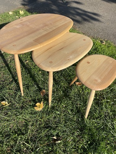 Ercol pebble nest tables - ercol, of