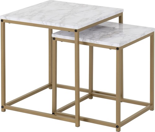 Marble gold nest - marble/gold, tables