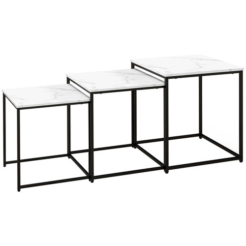 Three nest tables - of, marble