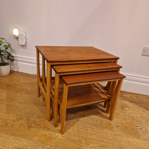 Mid century teak nest - teak,