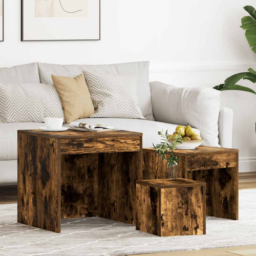 Nesting coffee tables - tables, smoked